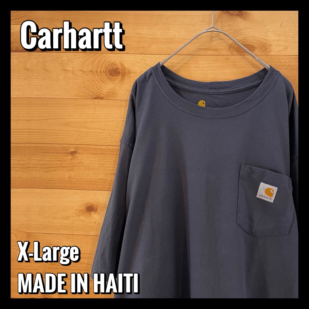 Carhartt】ポケット Tシャツ 胸ポケット ロゴ XL オーバーサイズ