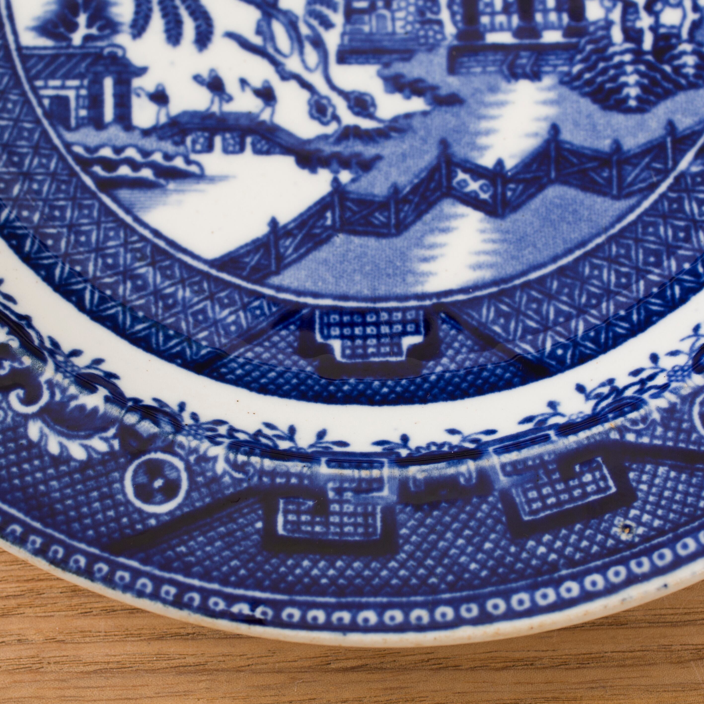 petrus regout willow ケーキ皿 ブルーウィロー ウィローパターン 東洋