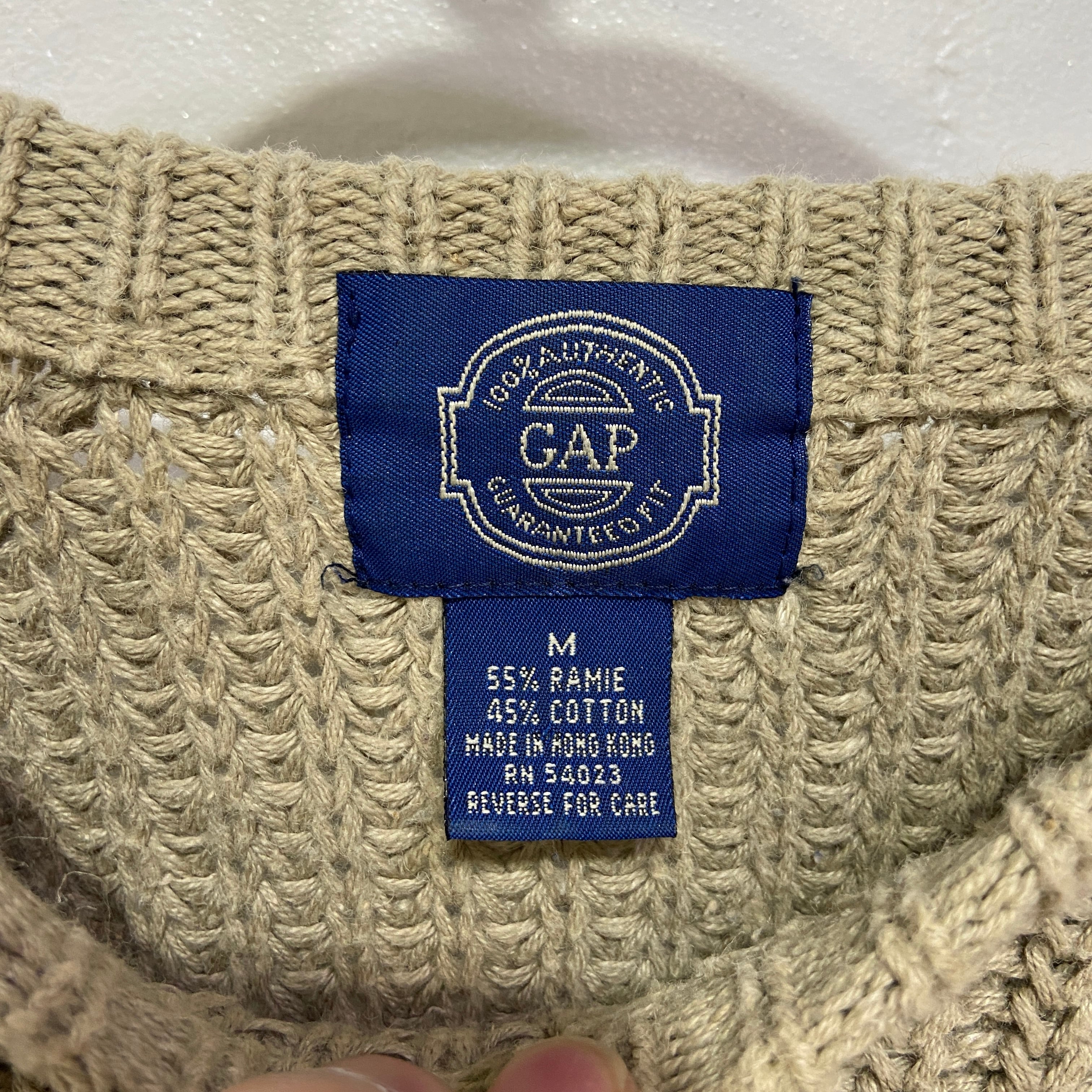 80s GAP OLD GAPリブ編みニット セーター ベージュ ベージュ M 80s GAP OLD GAPリブ編みニット セーター ベージュ ベージュ M
