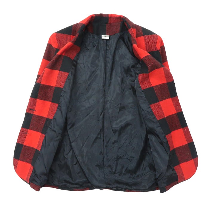 古着 レディース テーラードジャケット バッファローチェック
