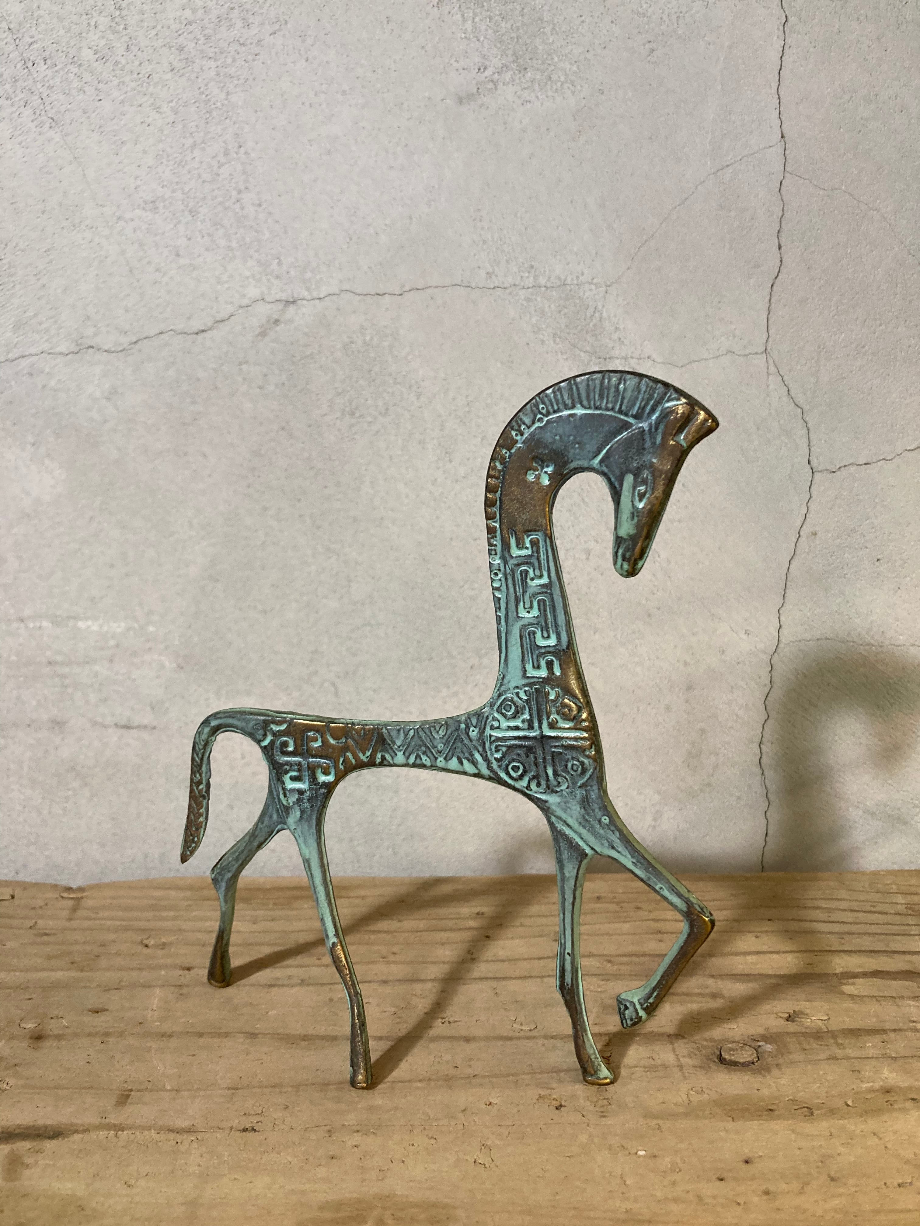 MID CENTURY fredric weinberg style BRONZE HORSE　(beady  antiques)