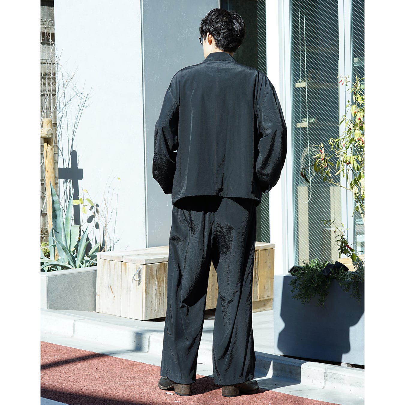 Blanc YM] (ブランワイエム) BL-26S-SSCWJ Salt Shrink Cupro Work JKT