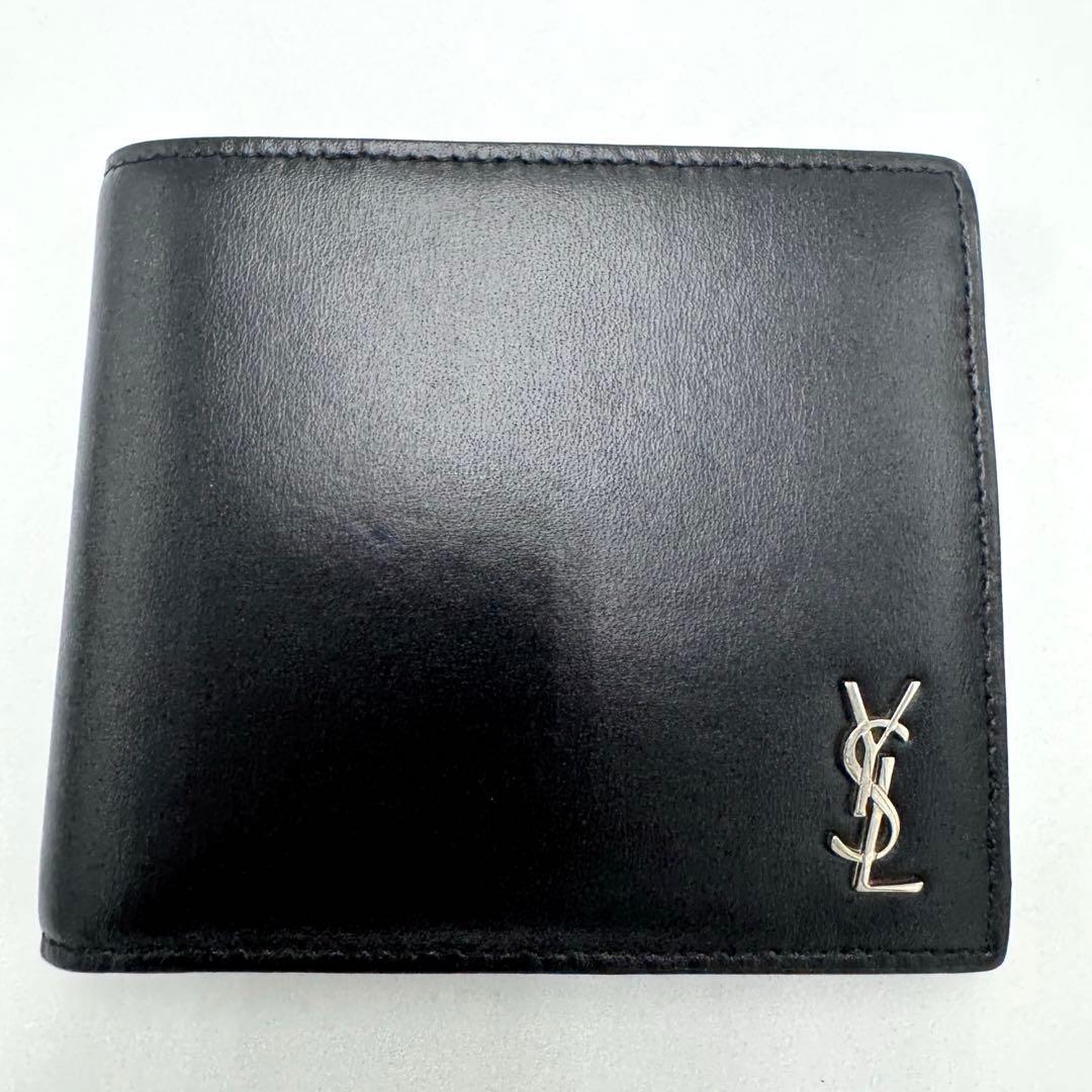 No.634 希少☆美品☆PRADA プラダ サフィアーノ 二つ折り財布