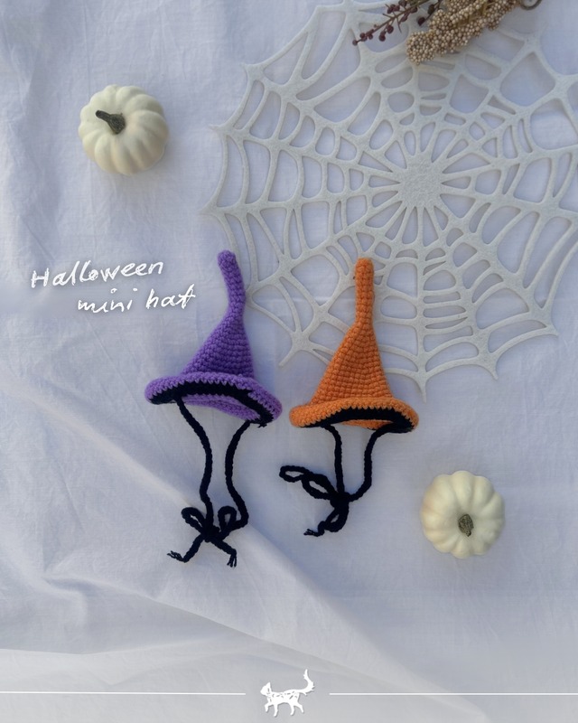 即納 ハロウィンminiハット / 2colors【Cat tail select】