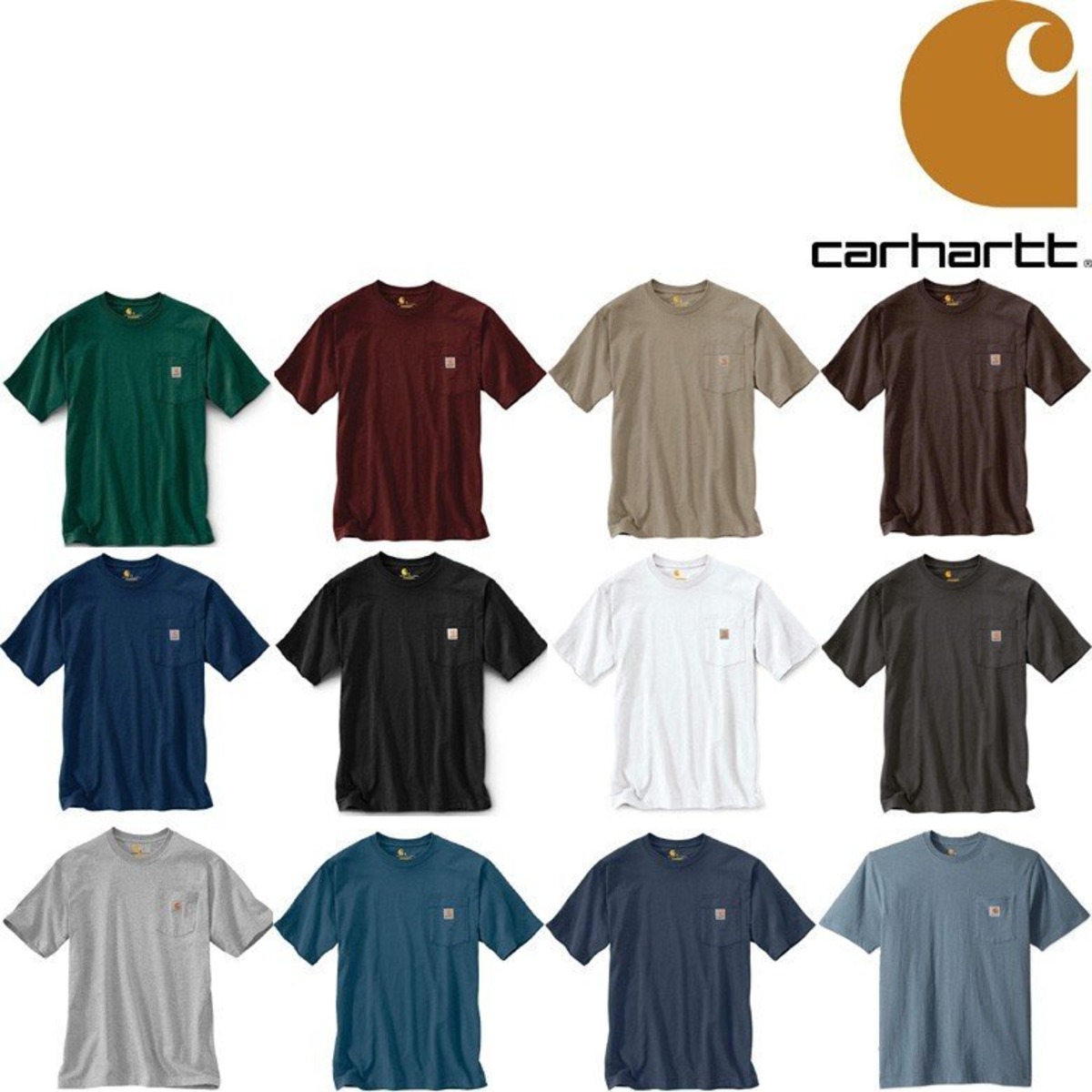 カーハート/Carhartt Men's K87 Work Pocket T-Shirt DES | RocaRio