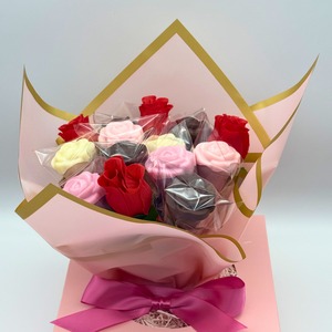 福良堂 ローズブーケコレクション　薔薇のスイーツブーケ（ケーキポップス10本入り）　食べられる花束ギフト