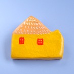 ◉【リーウェン】ブローチ「家・オレンジ」