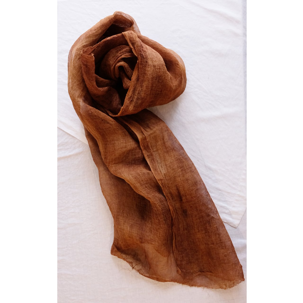 エテール　サッシュベルト　柿渋染め エテール サッシュベルト 柿渋染め