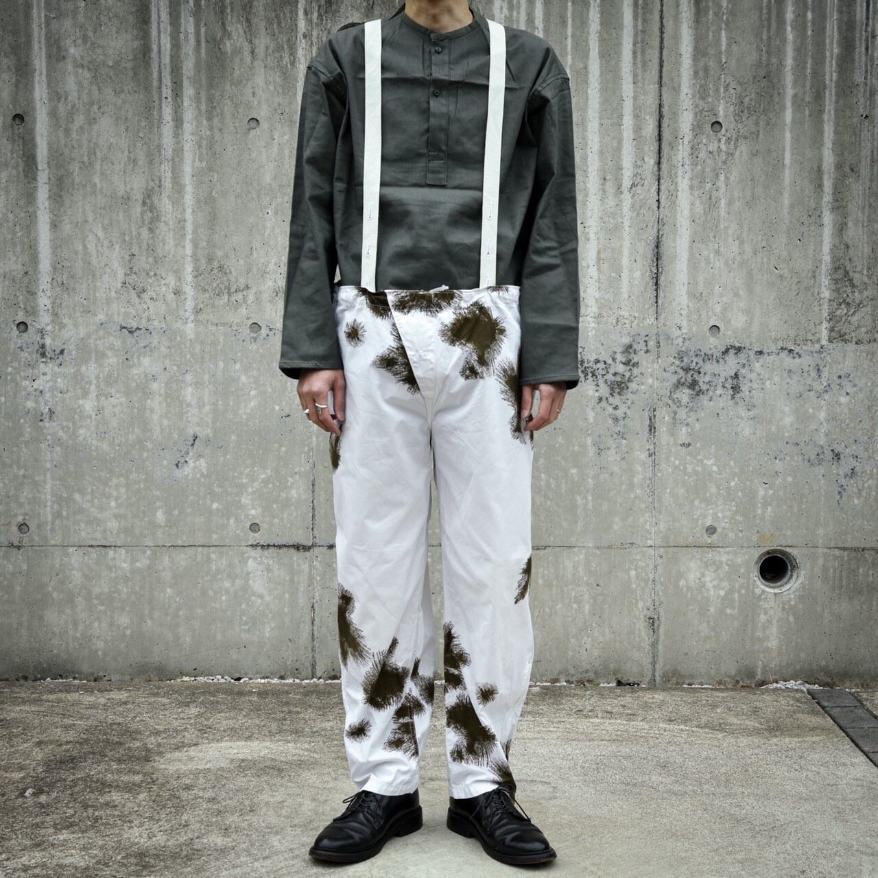 1980s Vintage German army snow kamo over pants ドイツ軍 スノーカモ