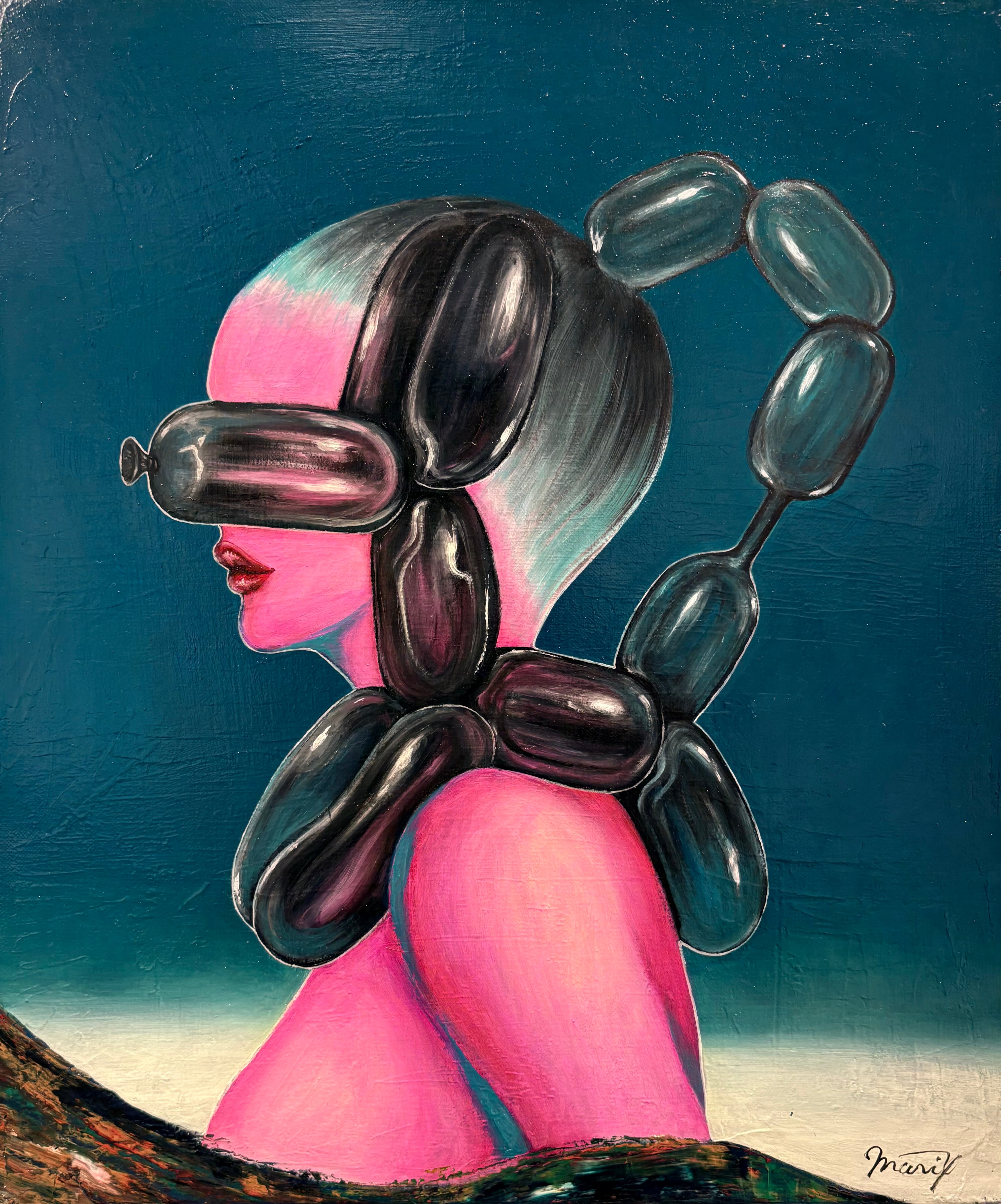 池田満寿夫「夏の夢」Dream in Summer 1966 銅版画 46×40.5mm ed30