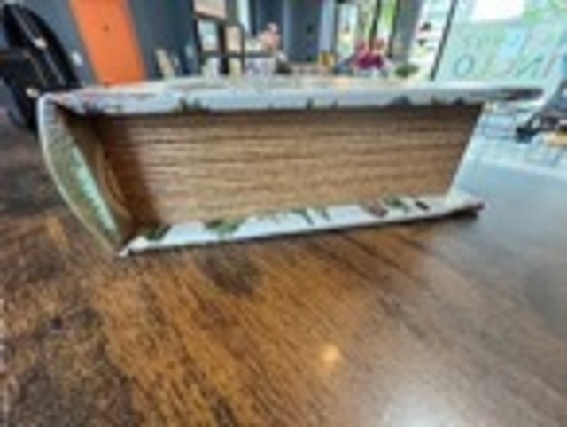 アンティークルックエンプティブックボックス