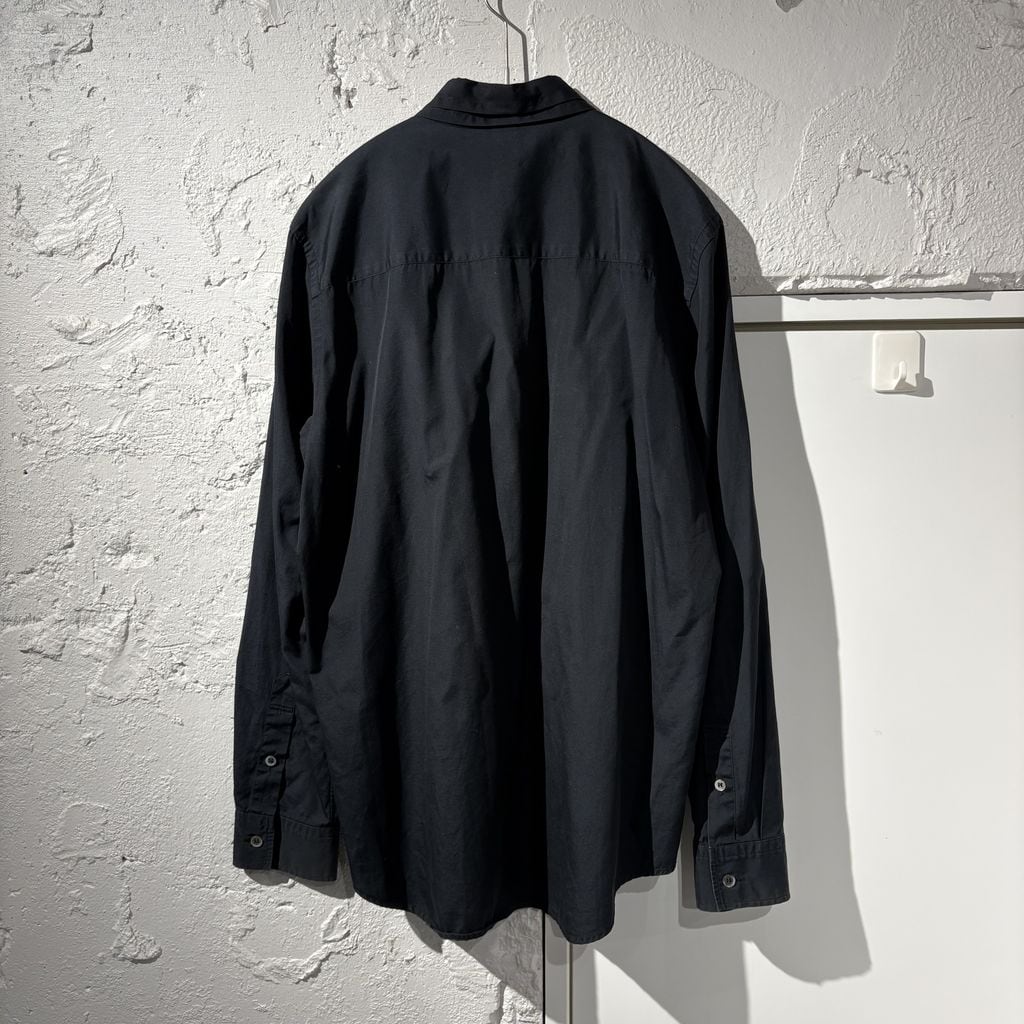 Ground Y グラウンド ワイ Double-Collar Shirt シャツ ブラック size