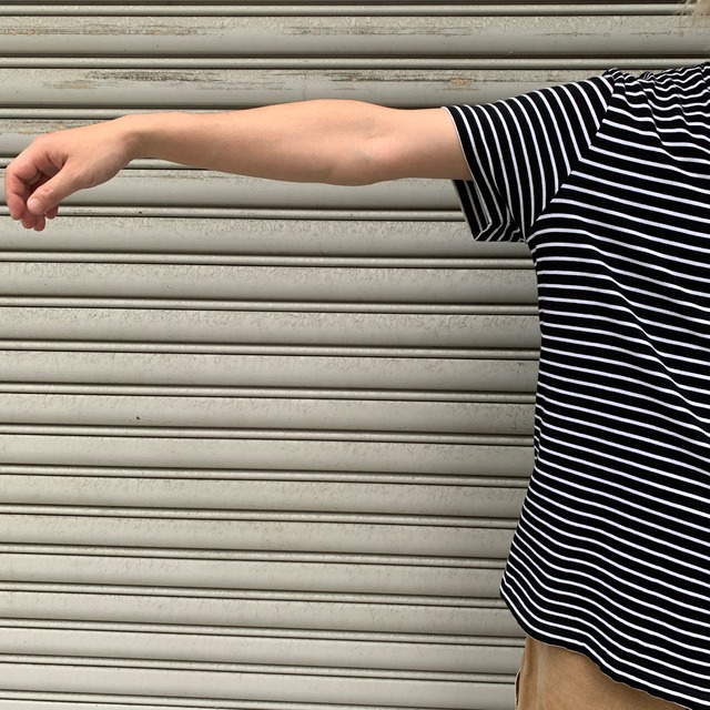 Ralph Lauren ボーダーTシャツ L 白黒 ワンポイント POLO