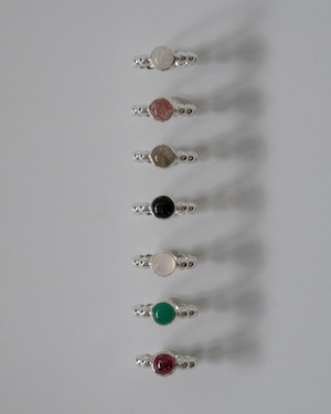 ball chain stone ring