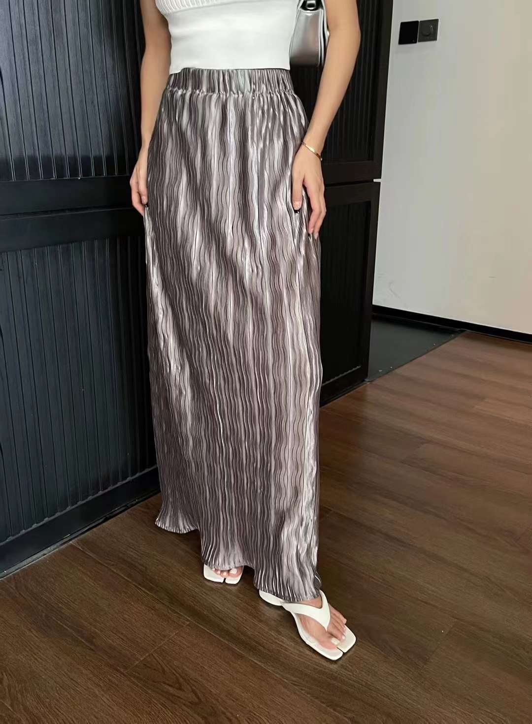 シャイニー プリーツスカート AJ1399-9916