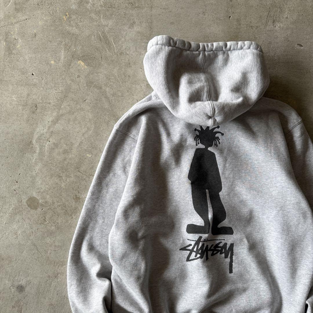 STUSSY / shadowman back print hoodie size L | 古着屋COBBLES