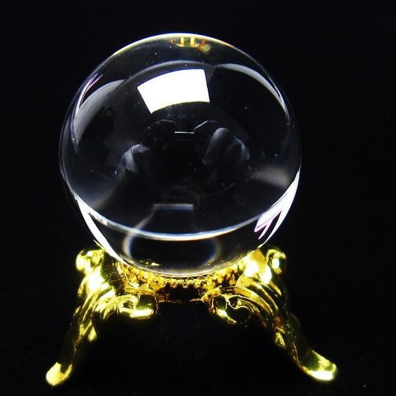 水晶 丸玉 ブラジル産 20mm 一点物 141-6382