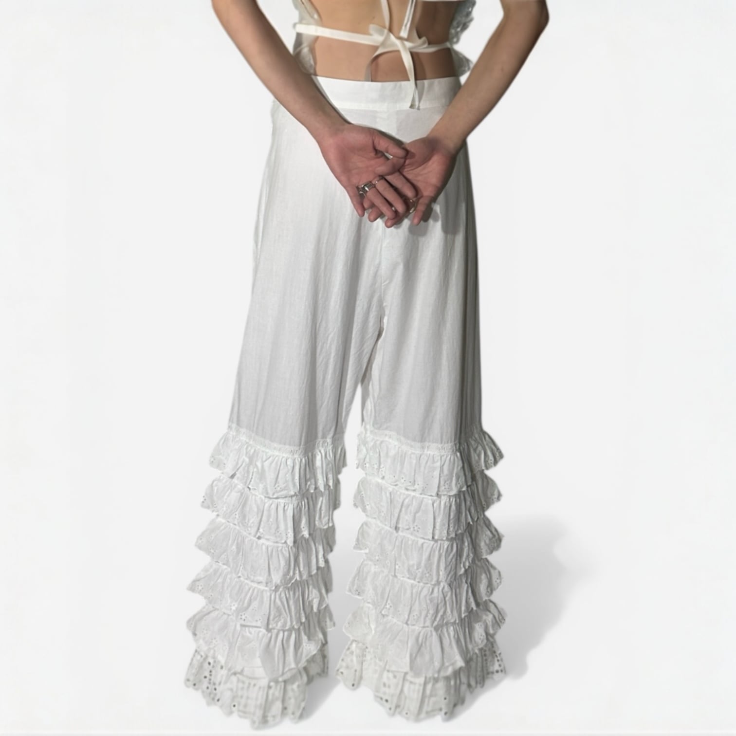 FUMIKA_UCHIDA  [LAWN TIERED PANTS]