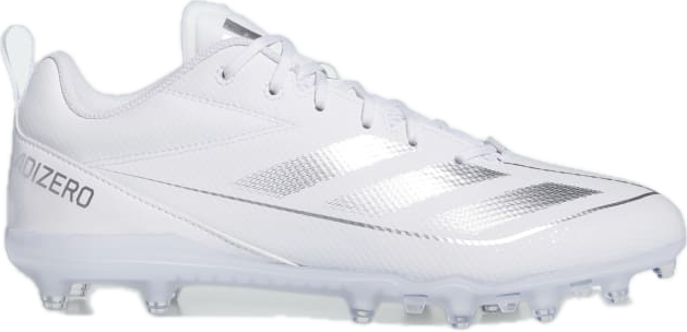 【26.5,27cm】Adizero Electric 2 ホワイト・シルバー アメフト スパイク