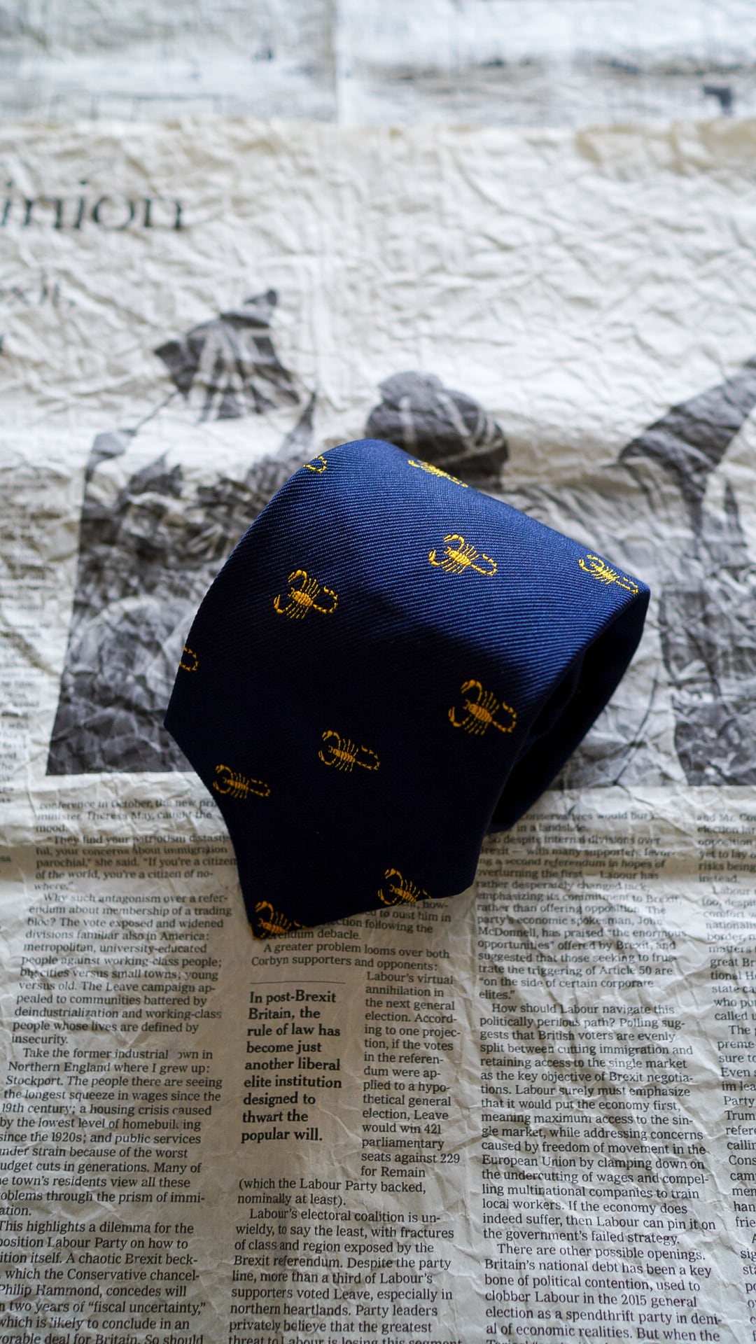 1960s】BROOKS BROTHERS ブルックスブラザーズ さそり座柄 ネクタイ