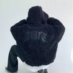 Fluffy oversized hoodie　1204