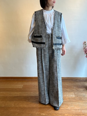 【NEW】Dignite collier / ツイードラインパンツ