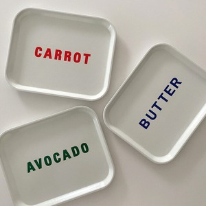 【正規品】BUTTER AVOCADO CARROT tray / バター アボカド キャロット トレー おうちカフェ 韓国 雑貨
