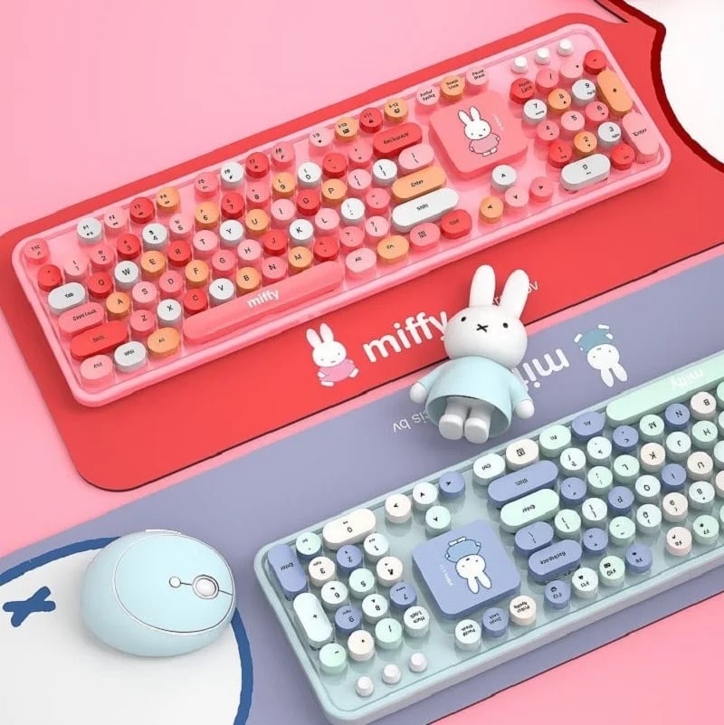 Miffy Bluetooth keyboard&mouse set 3色 ミッフィーちゃん 