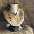 Amber×CopperAmazonite×Turquoise「ペンダントネックレス」