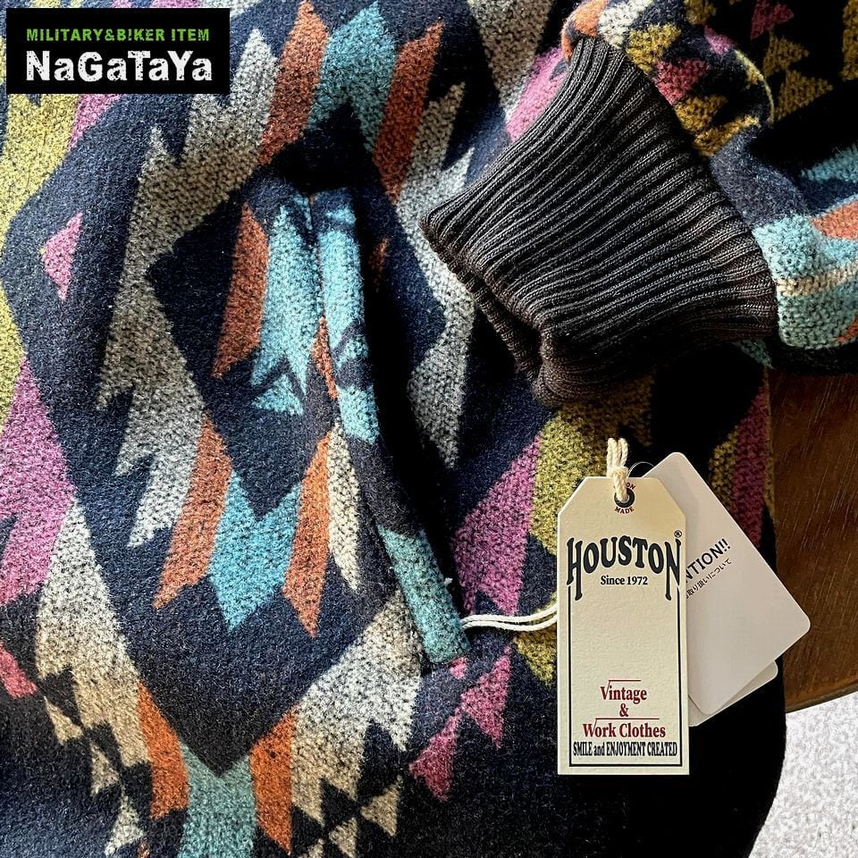 HOUSTON ヒューストン メルトン カーコート ネイティブ柄 キルト裏地