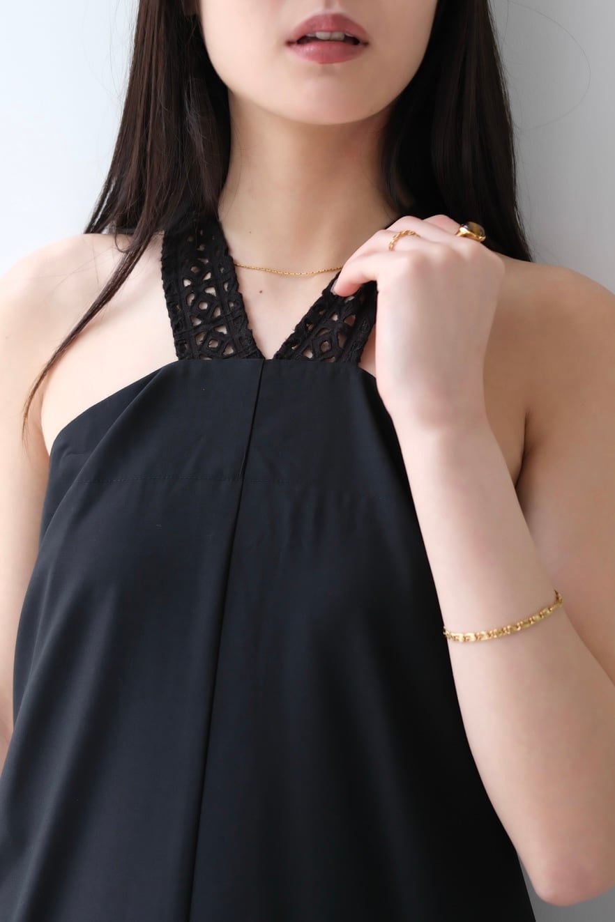 Hella lace tie over dress レースタイオーバードレス Black | planet3rd