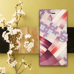 生絹 - 和風 手帳型iPhoneケース