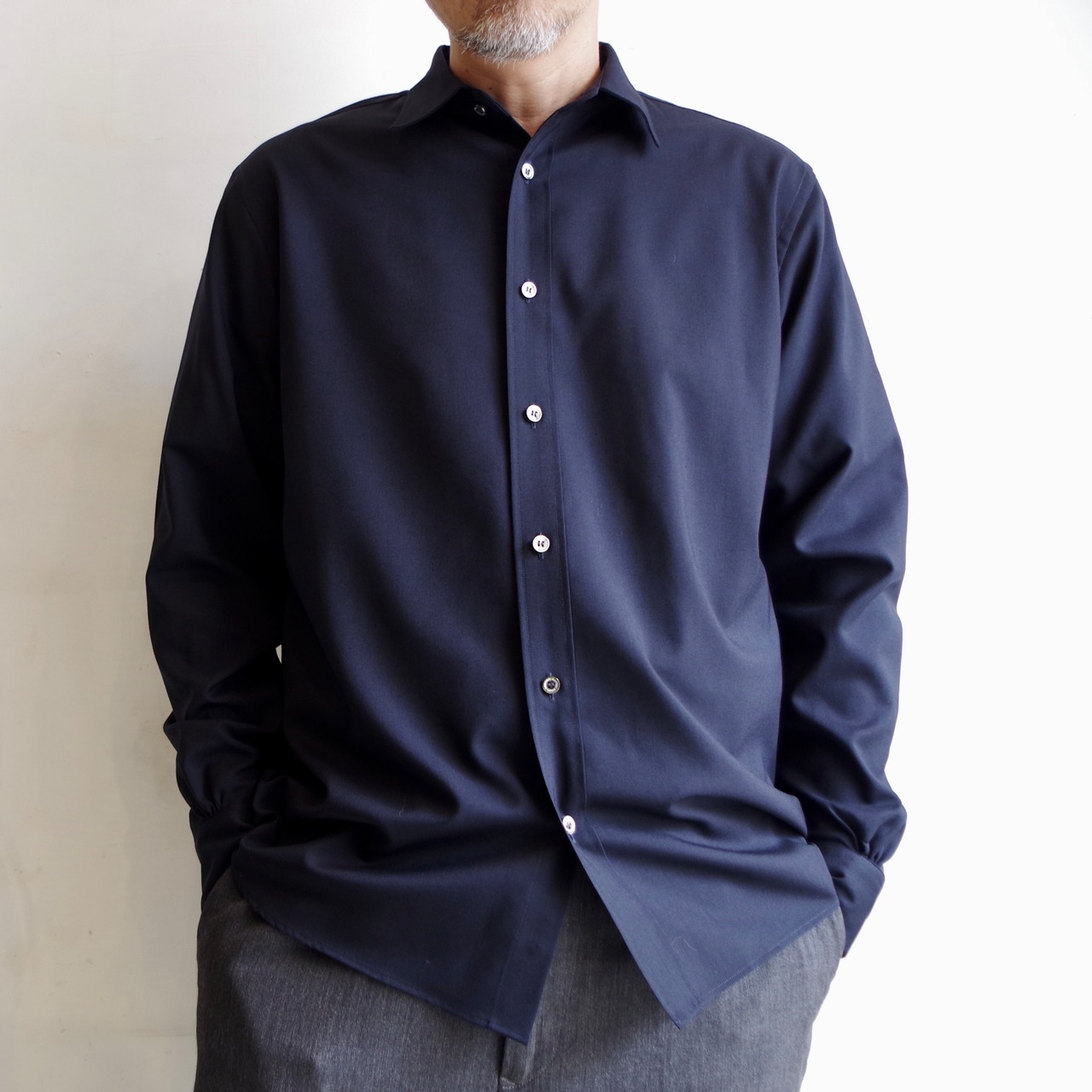 PERSONAL MATTERS  PROJECT N°11 MERINO WOOL TROPICAL SHIRT