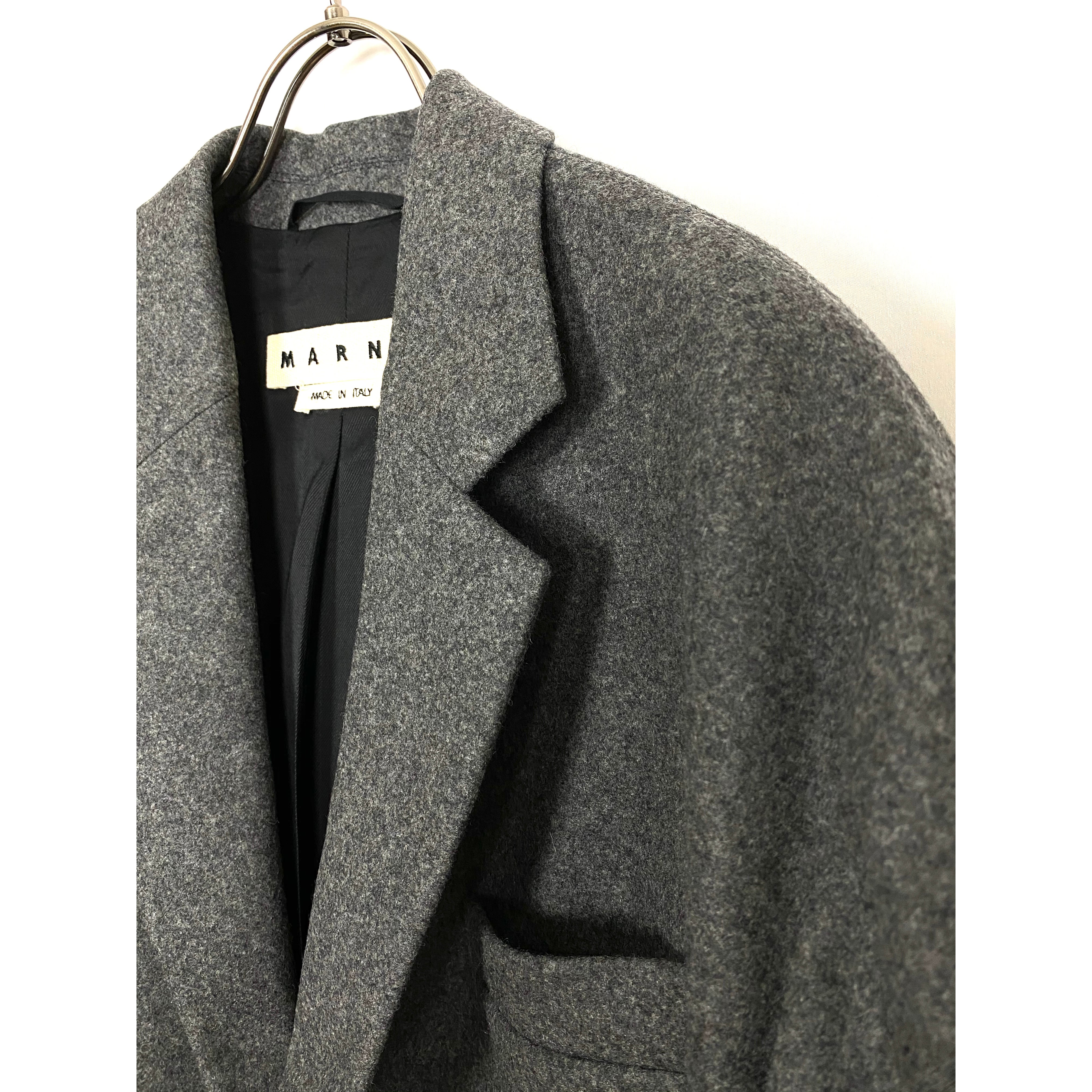 マルニ(MARNI) チェスターフィールドウールコート 16AW (gray