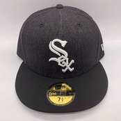 NEW ERA 59FIFTY/5950 MLB MLB Denim 2-Tone シカゴ・ホワイトソックス ブラックデニム ブラックバイザー