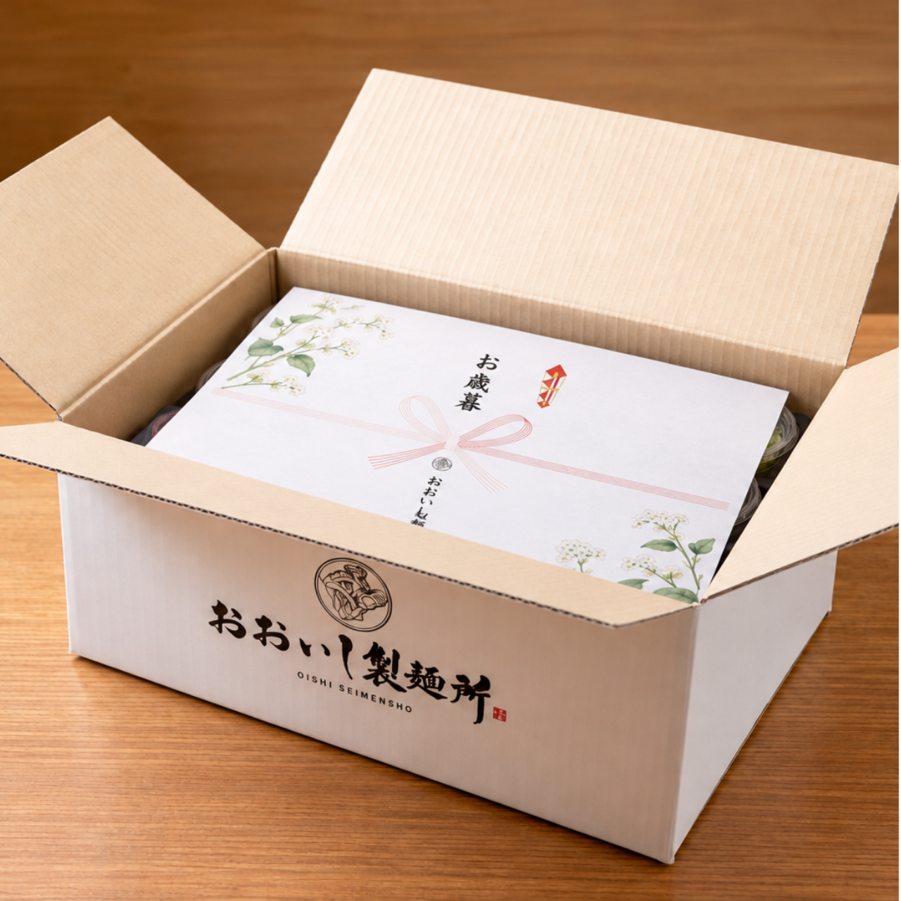 おおいし二八そば｜温そば用・6人前【ストレートつゆ・白ねぎ付き】
