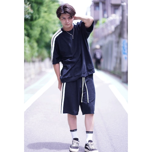 MATIN AVENIR×GINRHYMES/SET UP BOTTOMS/BLACK MATIN AVENIR×GINRHYMES/SET UP BOTTOMS/BLACK