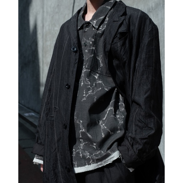 [ Professor.E ](プロフェッサーイー) 25SS-PE-LSH-02 Seasonal Print LS(Black)
