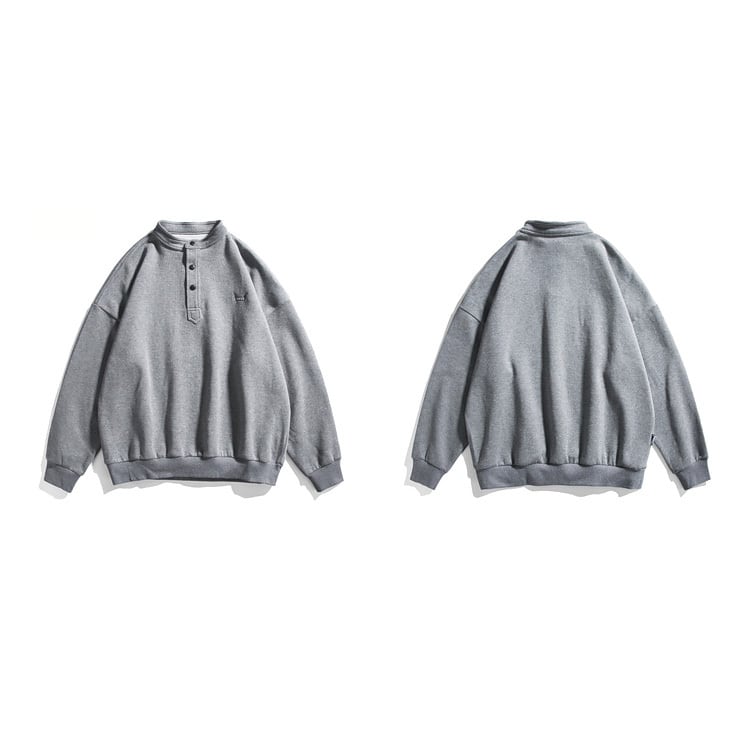 ★LOOSE ROUND NECK SWEATER　　02034