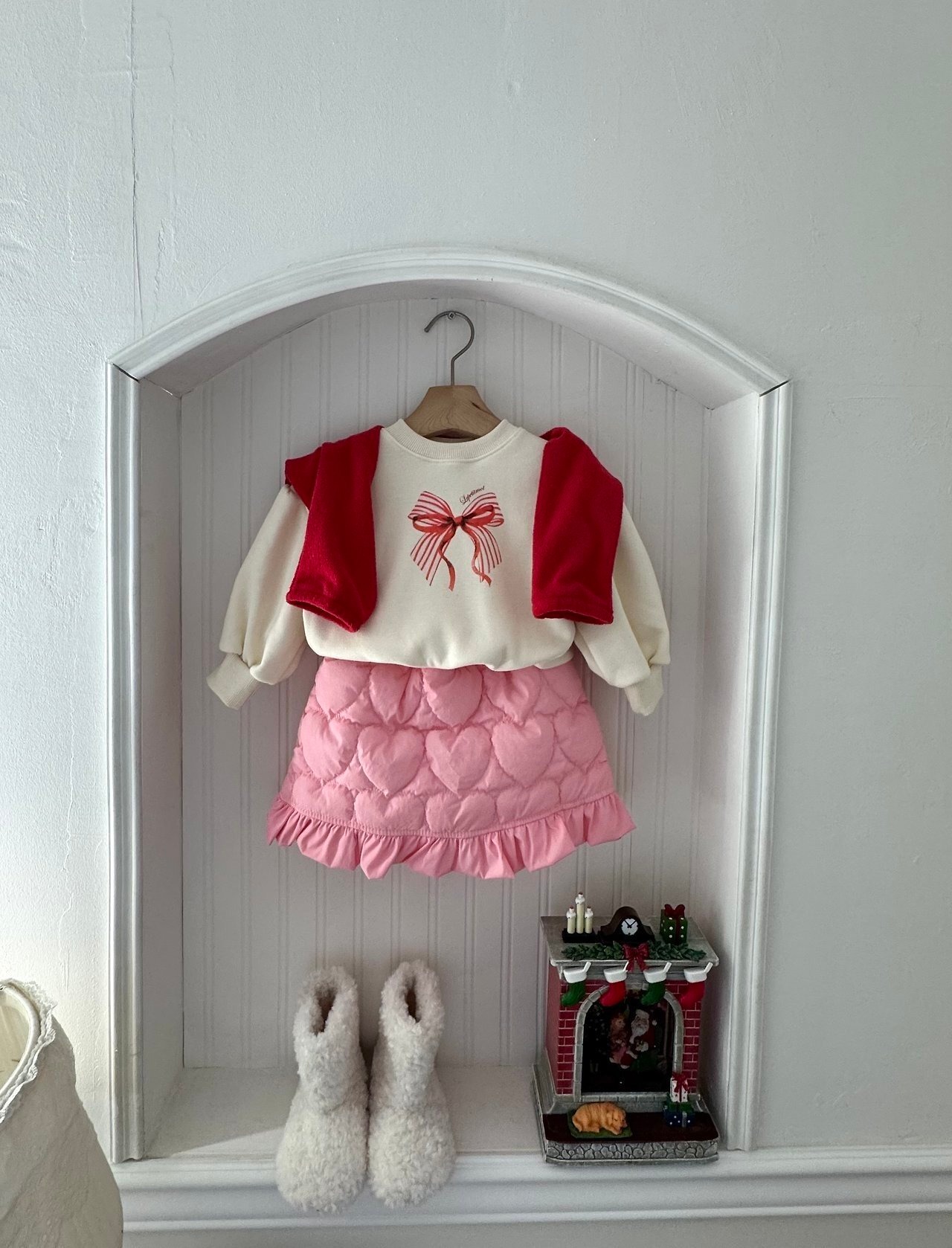 le petit mot［取寄］heart nubim skirt 26winter