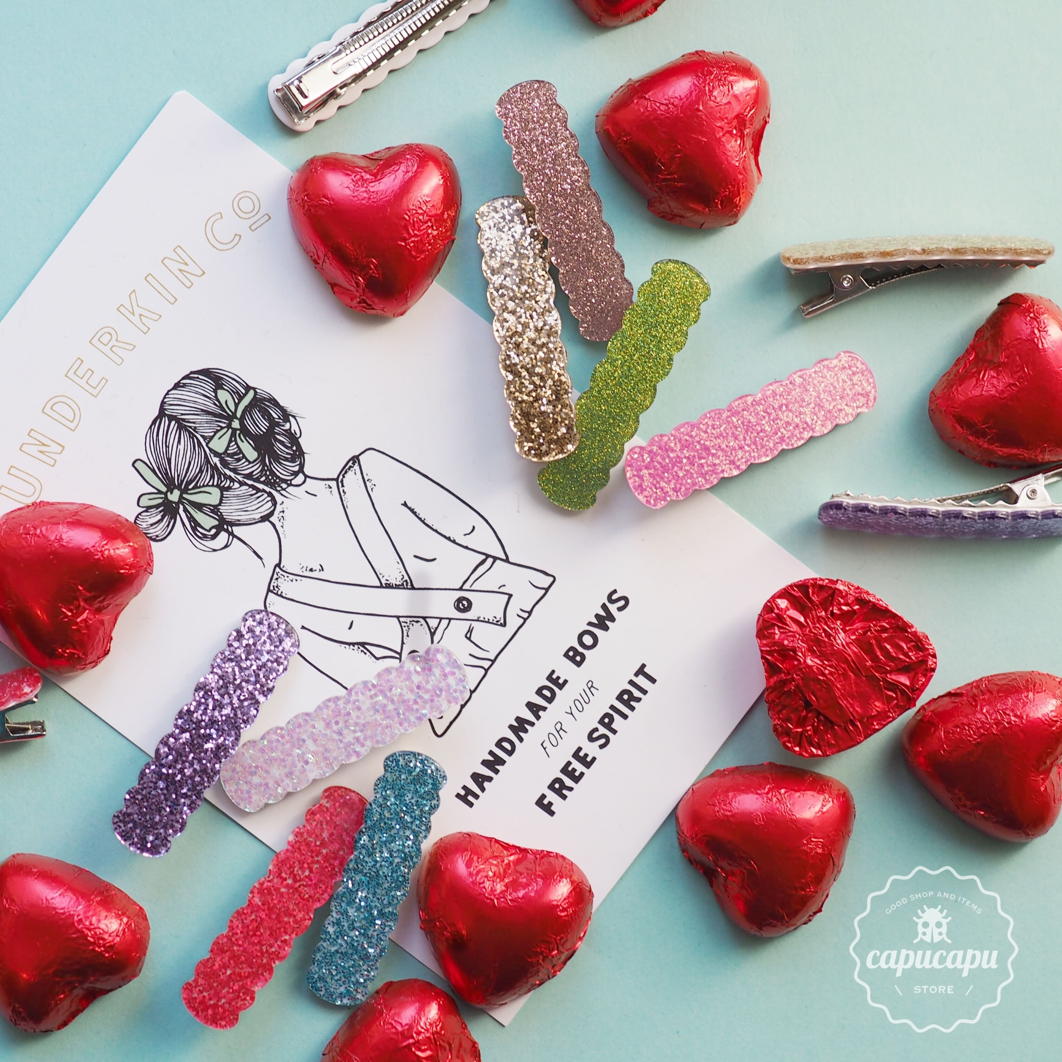 即納» Wunderkin co Scallop Clip hair clips made in France ヘア