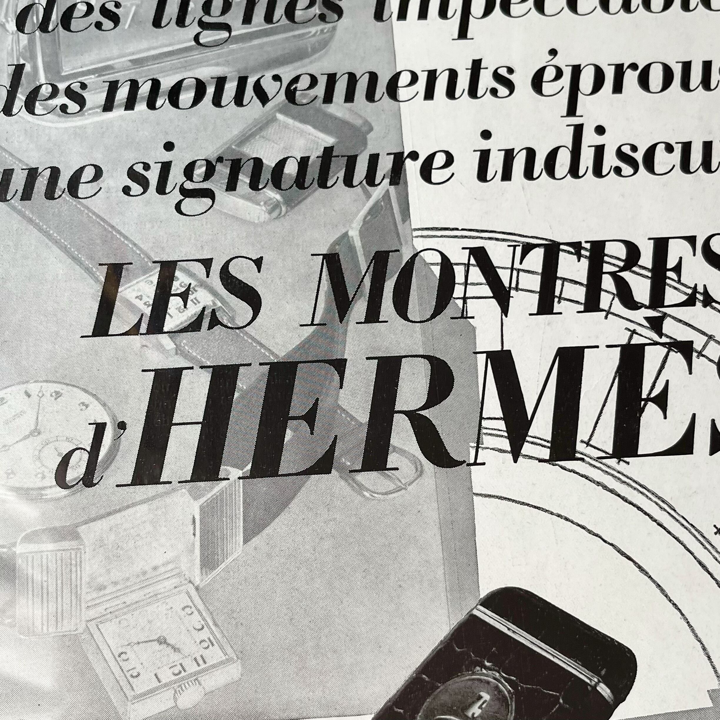 1931 広告> HERMES エルメス 時計 ポスター ヴィンテージ 1931 広告> HERMES エルメス 時計 ポスター ヴィンテージ