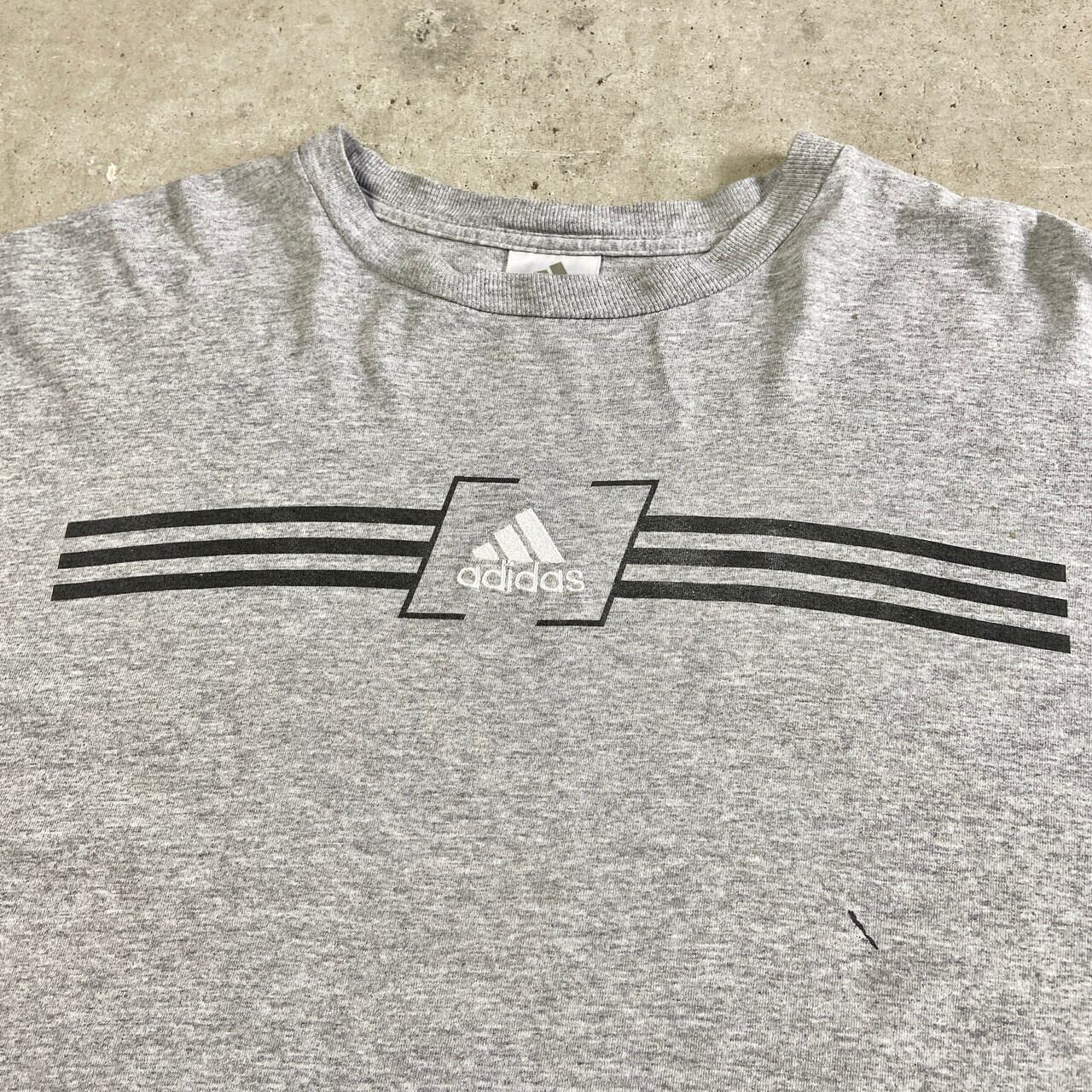 日本未発売 Lサイズ adidas 新品 3ストライプ ロンT バーガンディ