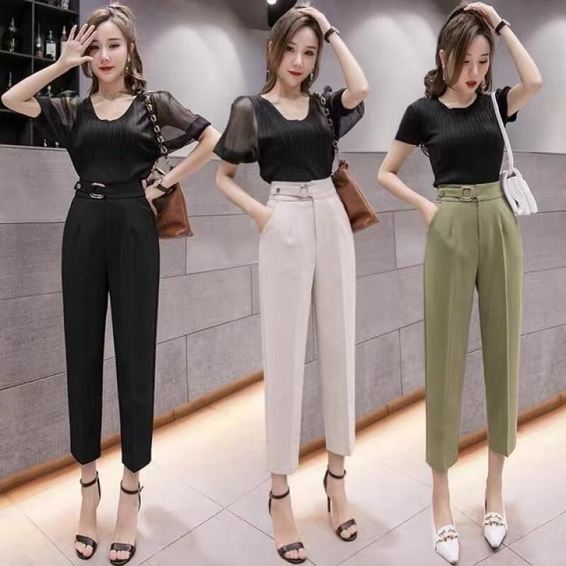 ウエストフラップ　テーパードパンツ  AJ−1362-807