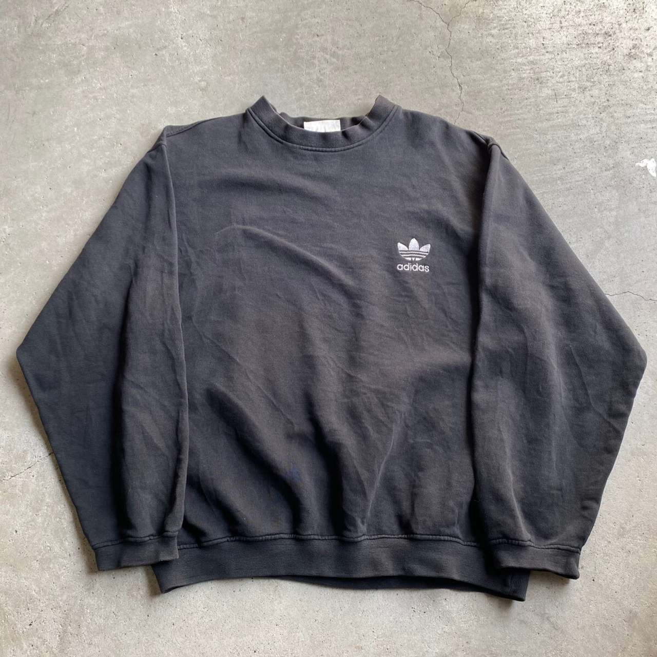 80-90年代 ギリシャ製 adidas アディダス ワンポイント刺繍ロゴ 