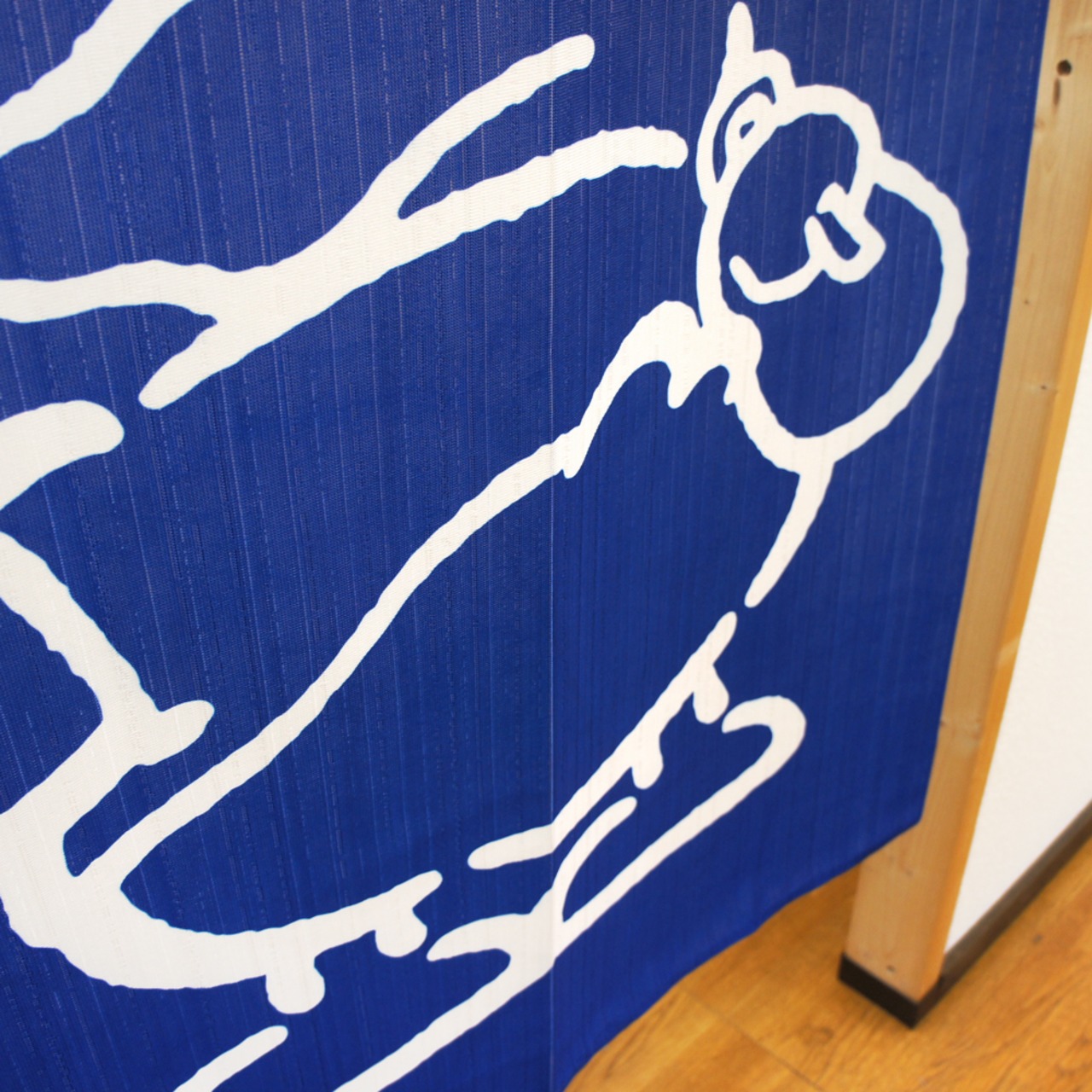 【受注生産】のれん サンリオ あひるのペックル シンプルライン 幅72×丈150cm 94399