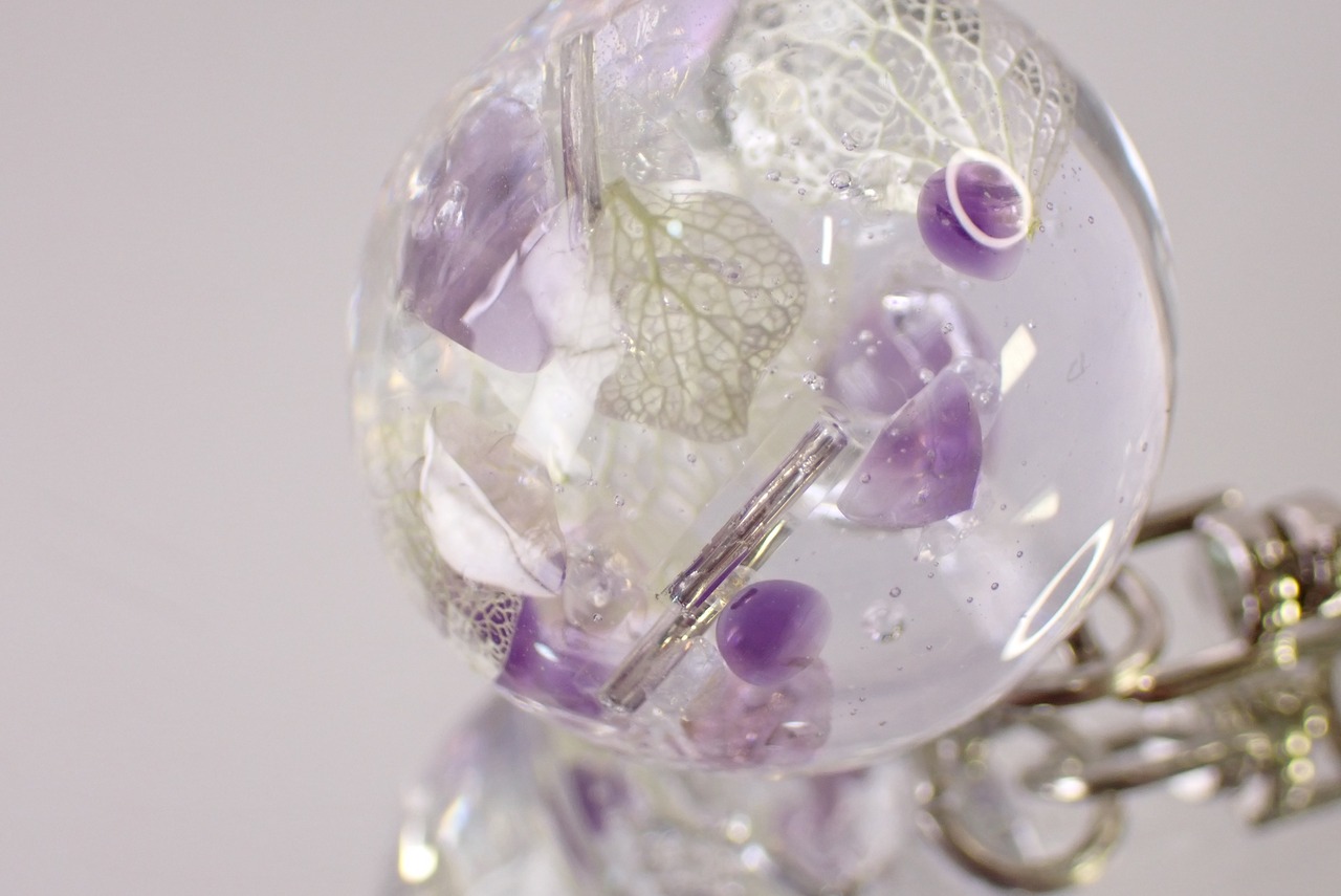 アメジストレジンチャーム　 [D4-126]