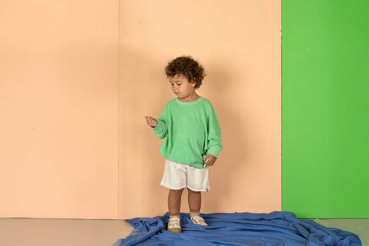 nixnut　Basic Short - Ecru Speckle