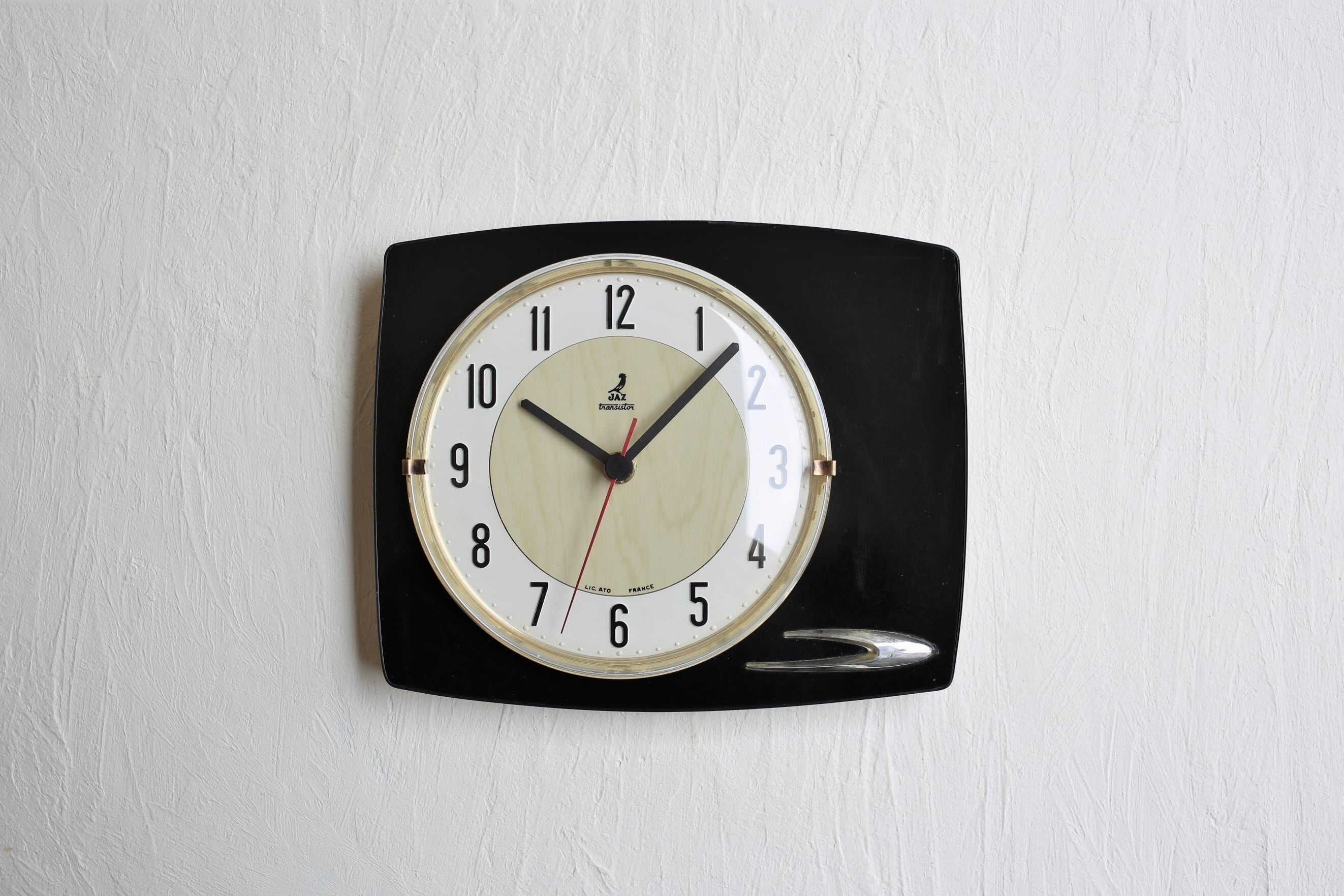 フランス アンティーク ヴィンテージ JAZ 壁掛け時計 『DAUPHIC』(単3電池式クォーツ) N-03679
