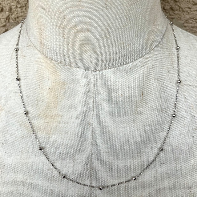 SILVER925 NAVAJO PEARL DESIGN NECKLACE/シルバー/ネックレス 